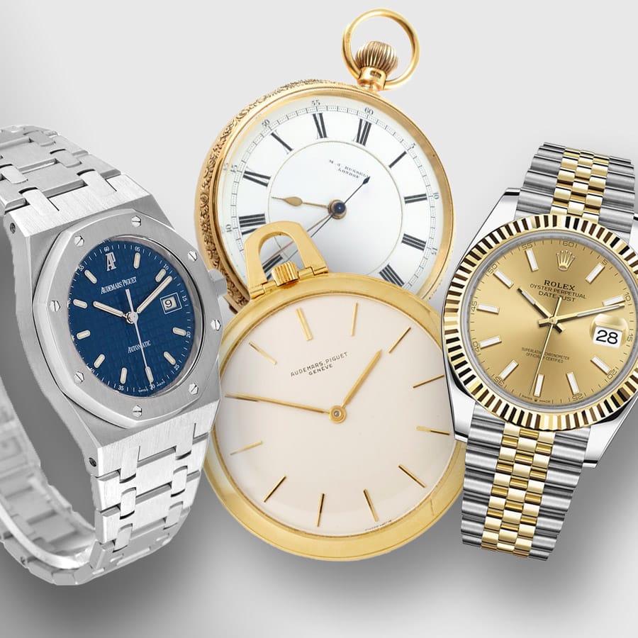 wrist and pocket watches
