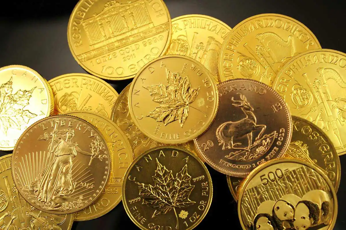 Gold bullion coins